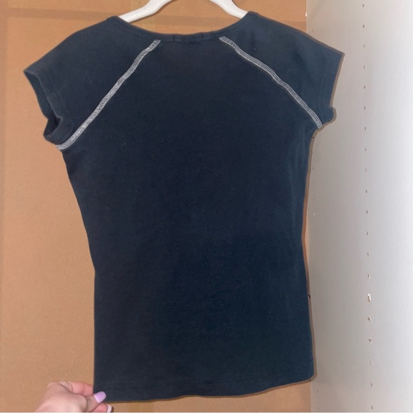 Black Tee with 3 White Stars - Picture 2 of 4